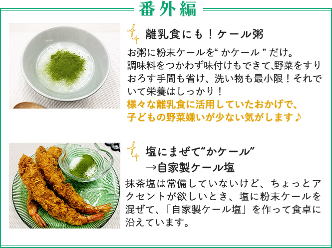 番外編「塩にまぜて“かケール”→自家製ケール塩」