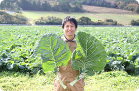 ケールをを育てる人