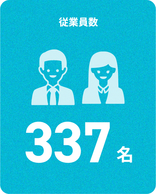 従業員数337名